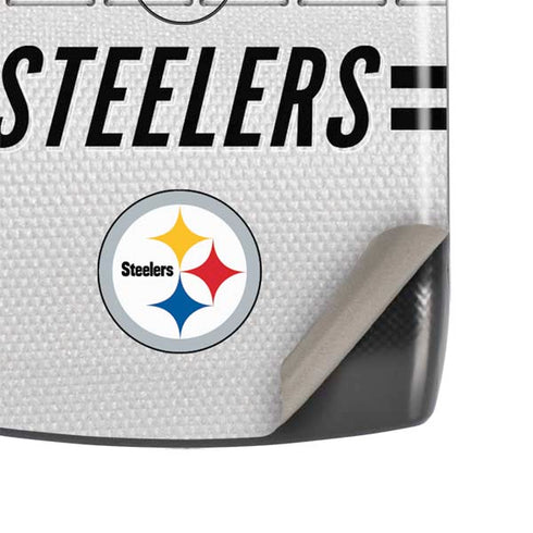NFL Pittsburgh Steelers White Striped Motorola RAZR Skin