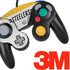 NFL Pittsburgh Steelers White Striped Nintendo GameCube Controller Skin