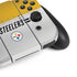 NFL Pittsburgh Steelers White Striped Nintendo Switch OLED (2021) Skin