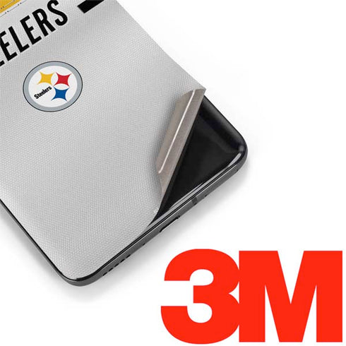 NFL Pittsburgh Steelers White Striped OnePlus 7 Pro Skin
