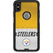 NFL Pittsburgh Steelers White Striped Otterbox Commuter iPhone Skin