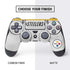 NFL Pittsburgh Steelers White Striped PS4 Controller Skin