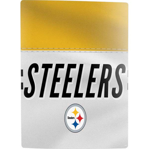 NFL Pittsburgh Steelers White Striped PS5 Digital Edition Bundle Skin