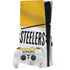 NFL Pittsburgh Steelers White Striped PS5 Slim Disk Bundle Skin