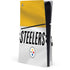 NFL Pittsburgh Steelers White Striped PS5 Slim Disk Console Skin