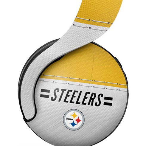 NFL Pittsburgh Steelers White Striped PULSE 3D Wireless Headset for PS5 Skin