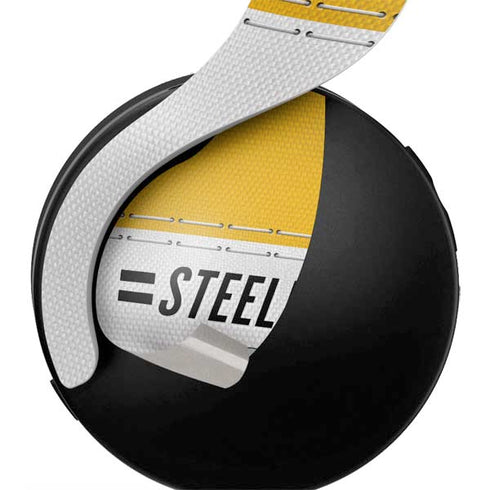 NFL Pittsburgh Steelers White Striped PULSE 3D Wireless Headset for PS5 Skin
