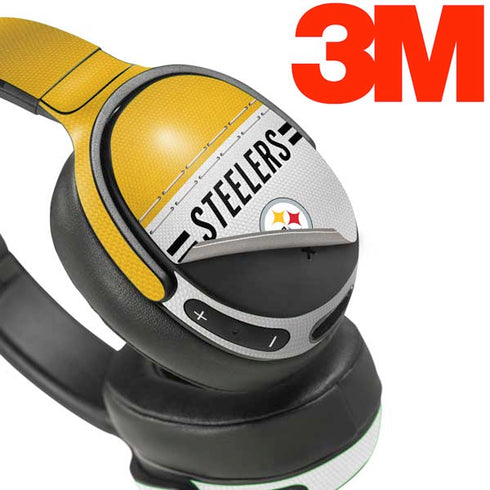 NFL Pittsburgh Steelers White Striped Skullcandy Venue Skin