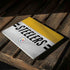 NFL Pittsburgh Steelers White Striped Surface Laptop 2 Skin