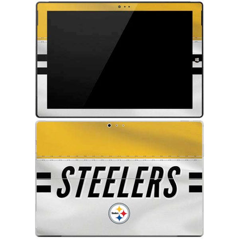 NFL Pittsburgh Steelers White Striped Surface Pro 3 Skin