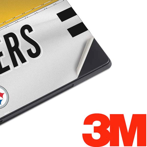 NFL Pittsburgh Steelers White Striped Surface Pro 6 Skin