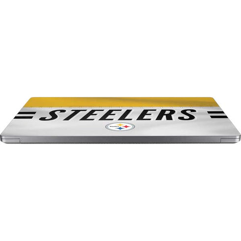 NFL Pittsburgh Steelers White Striped Universal Laptop 11in (8.8 x 6.2in) Skin