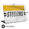 NFL Pittsburgh Steelers White Striped Universal Laptop 15in (12.2 x 8.8in) Skin