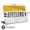 NFL Pittsburgh Steelers White Striped Universal Laptop 18in (14.6 x 10.6in) Skin