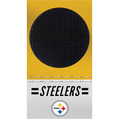 NFL Pittsburgh Steelers White Striped Xbox Series S Console Skin