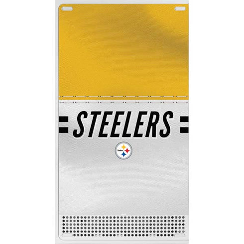 NFL Pittsburgh Steelers White Striped Xbox Series S Console Skin