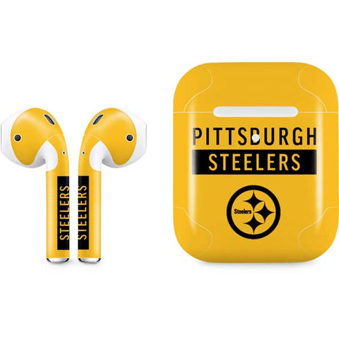 NFL Pittsburgh Steelers Yellow Performance Series Apple AirPods 2 Skin
