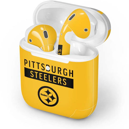 NFL Pittsburgh Steelers Yellow Performance Series Apple AirPods 2 Skin