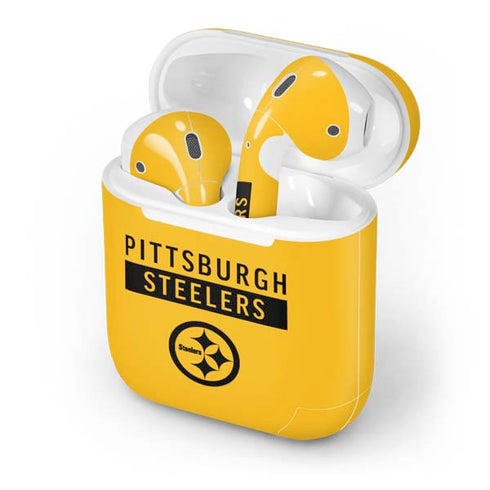 NFL Pittsburgh Steelers Yellow Performance Series Apple AirPods Skin