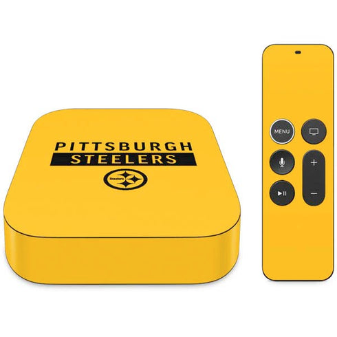 NFL Pittsburgh Steelers Yellow Performance Series Apple TV Skin