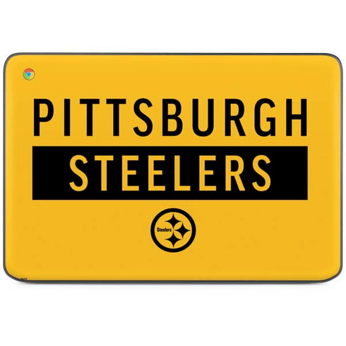 NFL Pittsburgh Steelers Yellow Performance Series HP Chromebook Skin