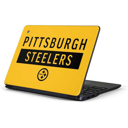 NFL Pittsburgh Steelers Yellow Performance Series Samsung Chromebook Skin