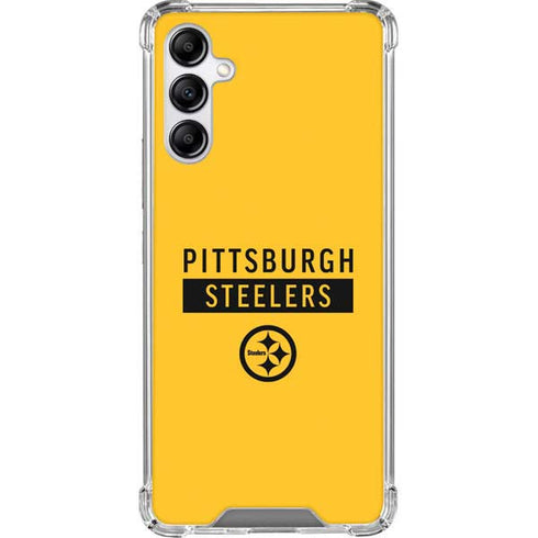 NFL Pittsburgh Steelers Yellow Performance Series Galaxy A14 5G Clear Case