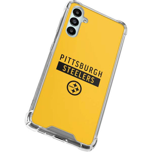 NFL Pittsburgh Steelers Yellow Performance Series Galaxy A14 5G Clear Case