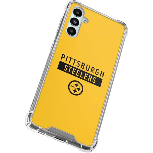 NFL Pittsburgh Steelers Yellow Performance Series Galaxy A15 5G Clear Case