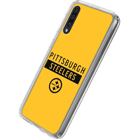 NFL Pittsburgh Steelers Yellow Performance Series Galaxy A50 Clear Case