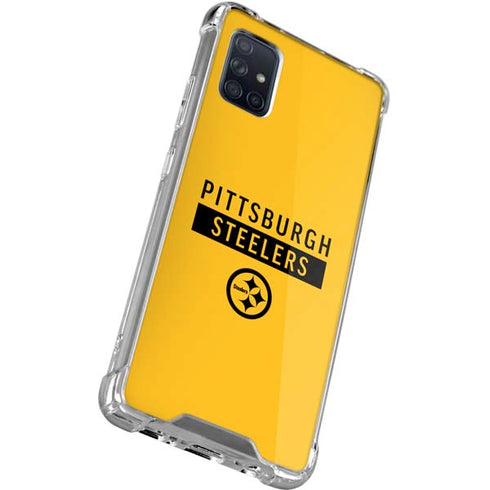 NFL Pittsburgh Steelers Yellow Performance Series Galaxy A51 5G Clear Case