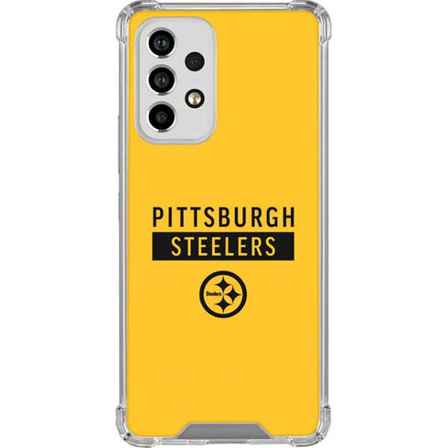 NFL Pittsburgh Steelers Yellow Performance Series Galaxy A53 5G Clear Case