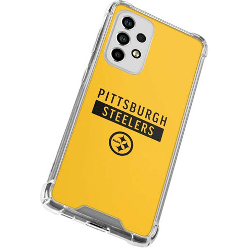 NFL Pittsburgh Steelers Yellow Performance Series Galaxy A53 5G Clear Case