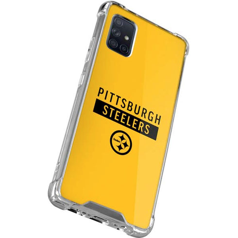 NFL Pittsburgh Steelers Yellow Performance Series Galaxy A71 5G Clear Case