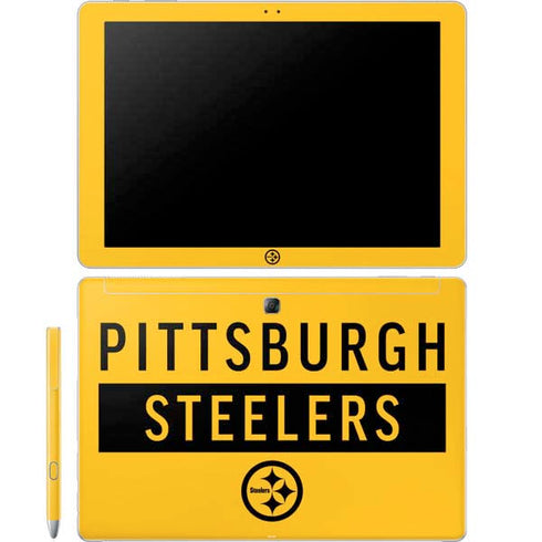 NFL Pittsburgh Steelers Yellow Performance Series Galaxy Book 12in Skin