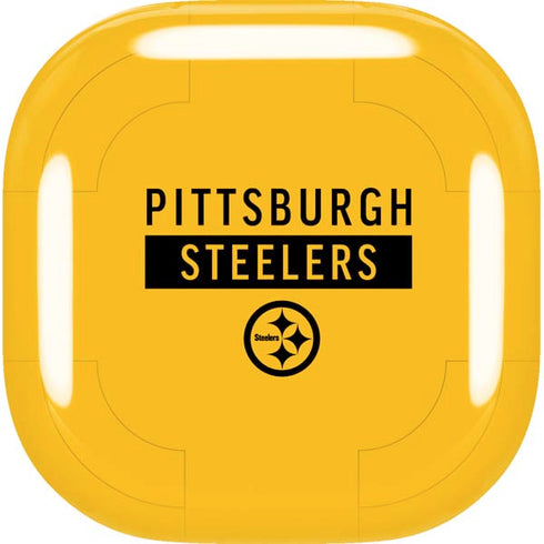 NFL Pittsburgh Steelers Yellow Performance Series Galaxy Buds Live Skin