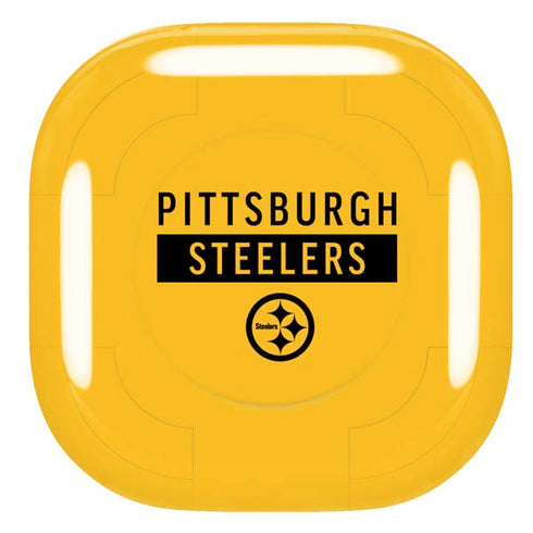 NFL Pittsburgh Steelers Yellow Performance Series Galaxy Buds Live Skin