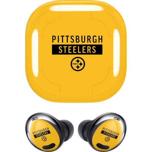 NFL Pittsburgh Steelers Yellow Performance Series Galaxy Buds Pro Skin