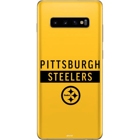 NFL Pittsburgh Steelers Yellow Performance Series Galaxy S10 Plus Skin