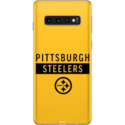 NFL Pittsburgh Steelers Yellow Performance Series Galaxy S10 Skin