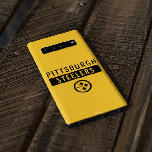 NFL Pittsburgh Steelers Yellow Performance Series Galaxy S10 Skin