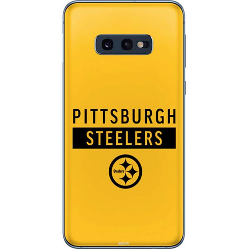 NFL Pittsburgh Steelers Yellow Performance Series Galaxy S10e Skin