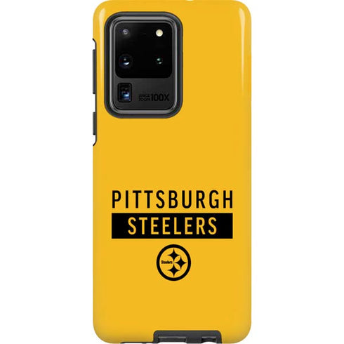 NFL Pittsburgh Steelers Yellow Performance Series Galaxy S20 Ultra 5G Pro Case