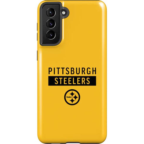 NFL Pittsburgh Steelers Yellow Performance Series Galaxy S21 Plus 5G Pro Case