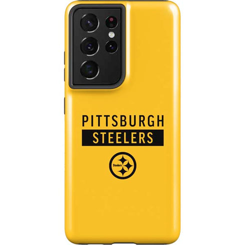 NFL Pittsburgh Steelers Yellow Performance Series Galaxy S21 Ultra 5G Pro Case
