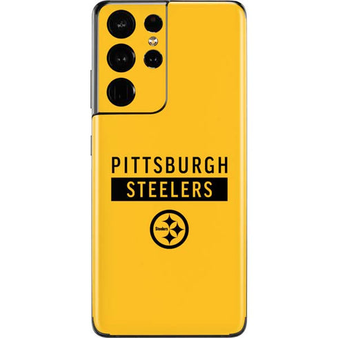 NFL Pittsburgh Steelers Yellow Performance Series Galaxy S21 Ultra 5G Skin