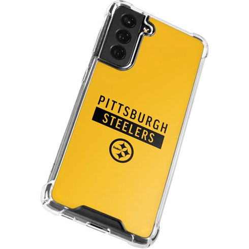 NFL Pittsburgh Steelers Yellow Performance Series Galaxy S22 Plus Clear Case