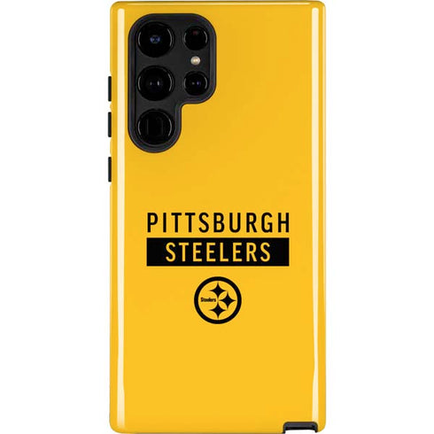 NFL Pittsburgh Steelers Yellow Performance Series Galaxy S22 Ultra Pro Case