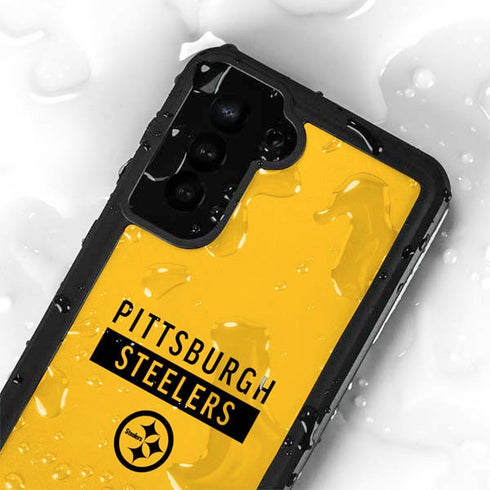 NFL Pittsburgh Steelers Yellow Performance Series Galaxy S23 Waterproof Case