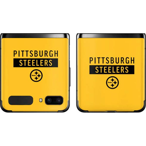 NFL Pittsburgh Steelers Yellow Performance Series Galaxy Z Flip Skin
